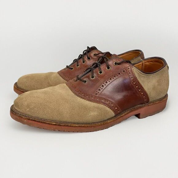 L.L. Bean Other - LL Bean Shoes Men's 9 C Brown Two Tone Leather Sueded USA Made VTG Vibram